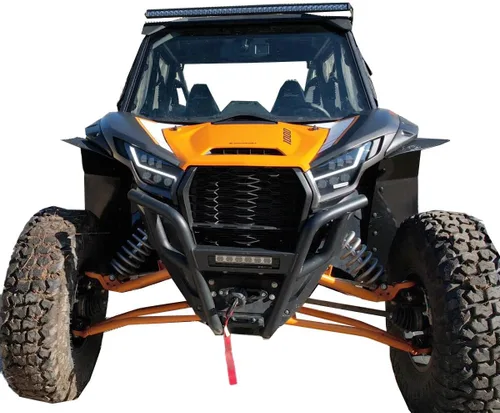 Vista 4 de MudBusters Guardabarros para Kawasaki KRX4 1000 (4 asientos) Juego de accesorios de cobertura máxima Compatible con 2023 2024 2025 2026