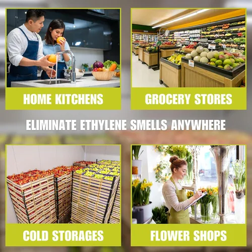 Vista 6 de SMELLEZE Gránulos absorbentes de gas etileno natural - 0.039 in: 2 lb. Botella Absorbs ethylene gas to keep fruit, vegetables & flowers fresher