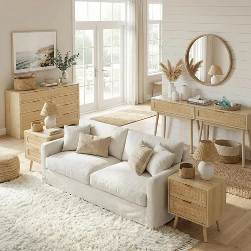 Vista 6 de HOPUBUY Juegos de mesa para sala de estar, cajón grande bohemio