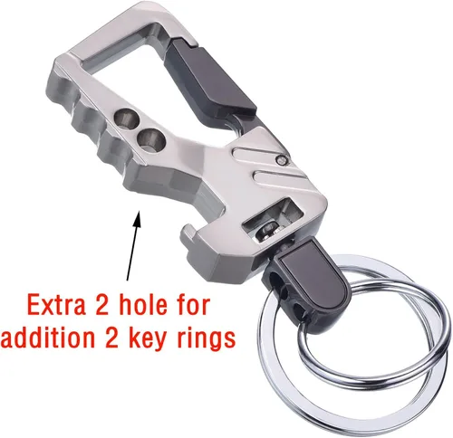Vista 4 de 2 Pack Car Key Chain Bottle Opener Keychain for Men and Women