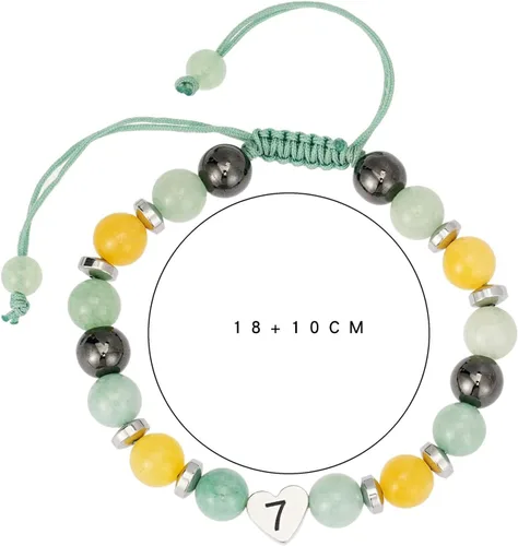 Vista 6 de SIXFOX Dainty Link Charm Bracelet For Women Trendy Pearl Beaded Bracelet With Natural Adjustable Statement Bracelet Jewelry Gifts for Bridesmaid