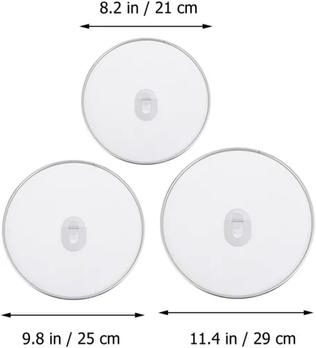 Vista 2 de 3pcs Grease Splatter Screen Fine Mesh Stainless Steel for Frying Pan
