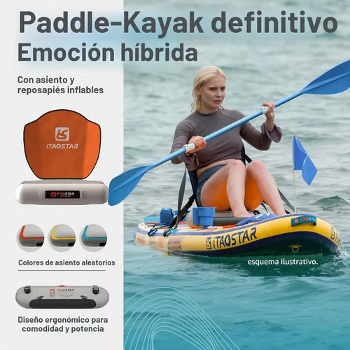 Vista 5 de iTAOSTAR Journey Tabla de Paddle de 11'6" / 11'×34" / 11'×35" Extra Ancha, Accesorios Premium de Tabla SUP Todo-en-Uno, Aletas Personalizadas J02AP