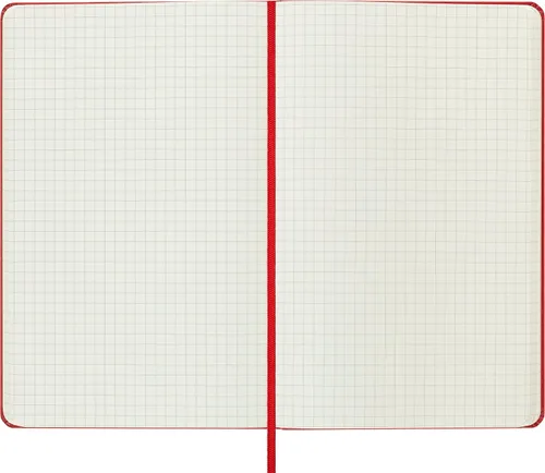 Vista 5 de Moleskine - Cuaderno clásico con tapa dura, grande (5 x 8.25 pulgadas), cuadriculado, rojo escarlata, 240 páginas