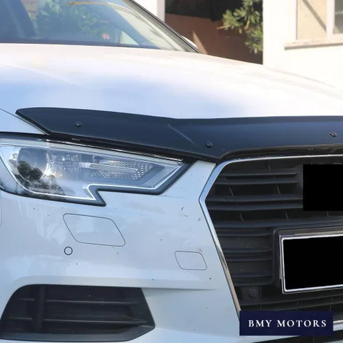 Vista 5 de BMY Deflector de capó para Audi A3 Sedan 2015-2020, protector de insectos