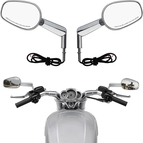 Vista 3 de SLMOTO Retrovisores LED integrados para Suzuki Katana GSXR 600 750 1000 04-16 600RR 03-19 CBR 600 F4i 01-07