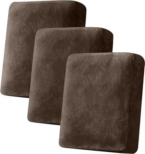 Vista 18 de Funda para Sofá de Terciopelo Elástico Funda de Cojín de Sofá 1 Pieza - Funda Elástica Lavable para Asiento o Respaldo, Fundas de Asiento para Sofás