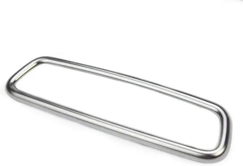 Vista 6 de YIWANG Fibra de carbono/madera de ceniza negra/plata mate para espejo retrovisor interior marco 1 pieza para BMW 3 4 Series X3 X5 X6 F15 F16 F25 F30