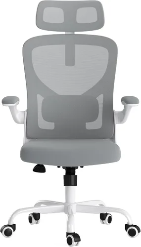 Vista 9 de Ergonomic Office Chair, Mesh Desk Chair with Lumbar Support, 300LBS High Back Home Office Chair with Adjustable Headrest and Flip-Up Arms