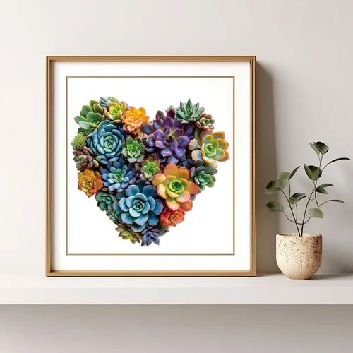 Vista 26 de Mys Aurora Rompecabezas de madera de cactus para adultos, 200 piezas Flor de cactus