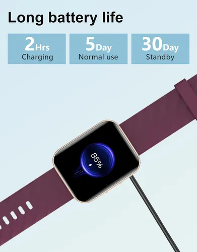 Vista 6 de Relojes inteligentes para hombres y mujeres (respuestas/hacer llamadas) compatibles con teléfonos iPhone Android, reloj inteligente de 1.85