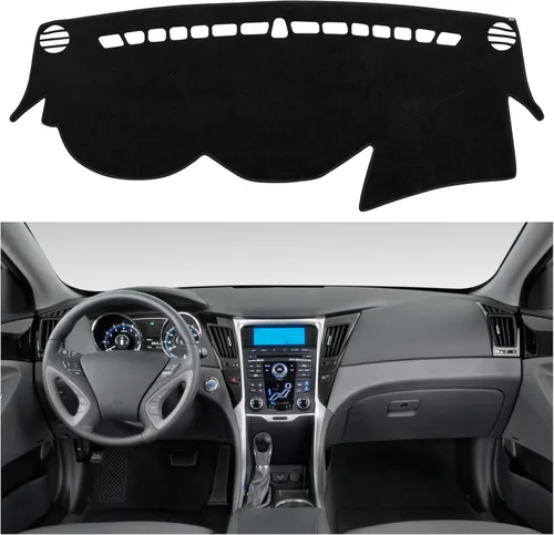 Vista 18 de SPEEDWOW Cubierta Alfombrilla para Tablero de Instrumentos Tapete Alfombra Compatible para Toyota Camry 2002-2006 Alfombrilla para Tablero Cubiertas