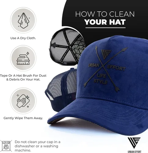 Vista 160 de Urban Effort Gorra trasera de malla, para hombres y mujeres, gorra de béisbol de 5 paneles, gran cierre a presión para caza y senderismo