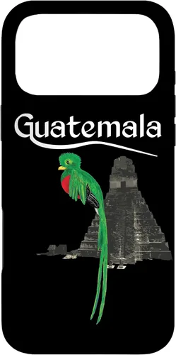 Vista 22 de Guate Quetzal Guatemala Maya Antigua Tikal Coban Volcan Cafe - Carcasa para iPhone 17