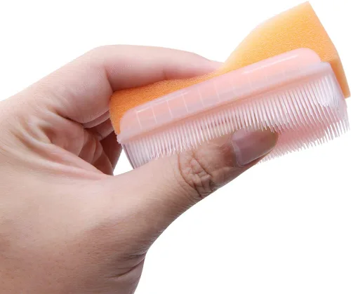 Vista 5 de Cepillo sensorial reutilizable, cepillo quirúrgico, cepillo de uñas, depurador de baño para bebés. (6 piezas)