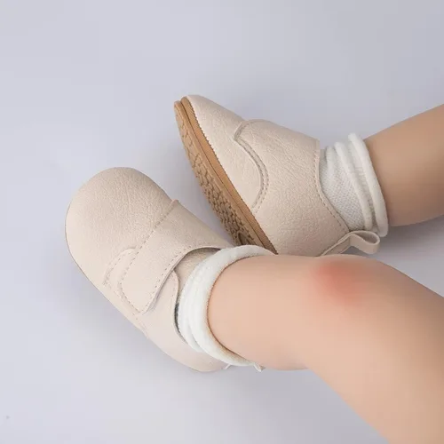 Vista 2 de HsdsBebe Zapatos Oxford de piel sintética con suela de goma suave, antideslizantes, para niños y niñas, para caminar, mocasines