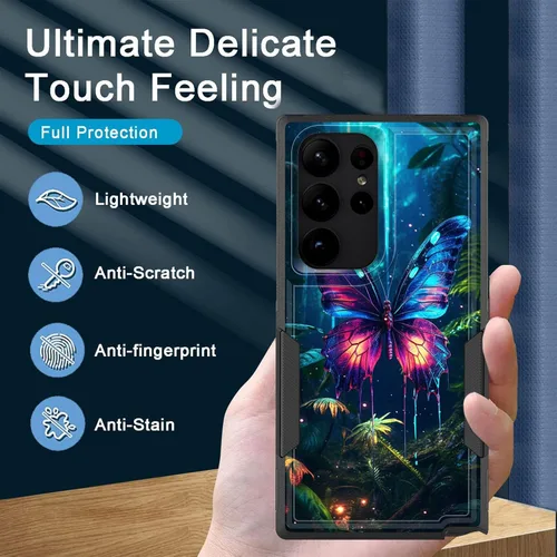 Vista 387 de Funda para Galaxy A14 5G, resistente de doble capa híbrida de policarbonato duro, goma suave, a prueba de golpes, funda protectora resistente