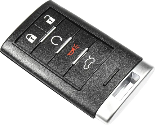 Vista 8 de HQRP Carcasa para llavero remoto sin llave con 5 botones compatible con Cadillac SRX 2010 2011 2012 2013 2014; XTS ATS 2013 2014
