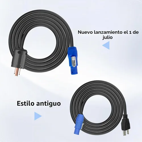 Vista 6 de Cable PowerCon de 12 AWG, NEMA 5-15p a PowerCon cable de alimentación de 3 pies