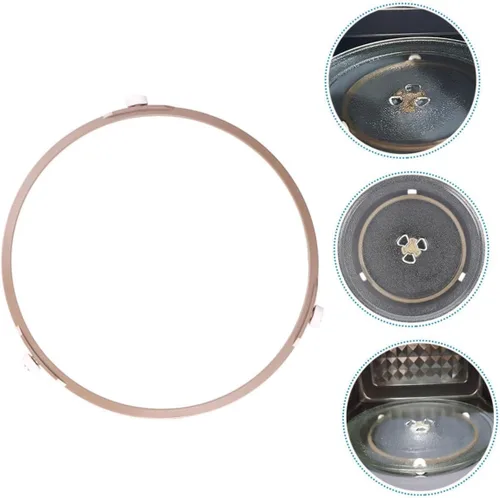 Vista 9 de Anillo giratorio para microondas, placa circular para microondas, anillo giratorio para placa, plástico resistente, instalación simple, suministros