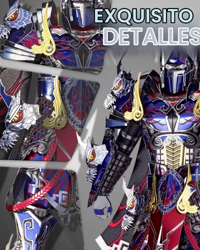 Vista 3 de Piececool Rompecabezas de metal 3D, kits de modelo Mecha, modelo de figura Titán, kits de bloques de construcción para adultos, rompecabezas 3D