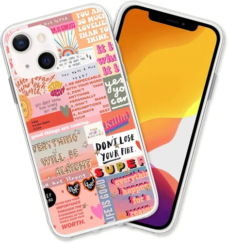 Vista 38 de Diseño para iPhone 14 Pro Max, diseño de acuarela de perros, collage de Pug para iPhone, protección a prueba de golpes, funda transparente de TPU