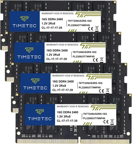 Vista 10 de Timetec Premium 8GB DDR4 2400MHz (DDR4-2400) PC4-19200 (PC4-2400T) sin ECC sin búfer 1.2V CL17 1Rx8 de rango único 260 pines SODIMM, módulo