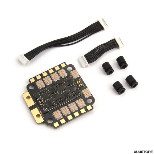 Vista 6 de Tekko32 F4 Metal 65A 4in1 ESC BLHELI32 4-6S 128K Sensor de corriente analógico integrado F4 MCU para RC Drone FPV Racing DIY Toy