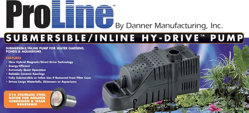 Vista 2 de Danner Manufacturing, Inc., ProLine HY-Drive 3,200 GPH Bomba, negro, 02680
