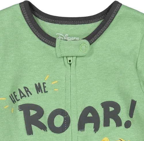 Vista 4 de Disney Winnie the Pooh Lion King Monsters Inc Pixar Toy Story - Paquete de 2 overoles Sleep N Play para recién nacidos a bebés