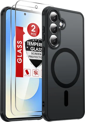 Vista 11 de LeYi Funda para teléfono Samsung-S23: protector de pantalla e imán MagSafe Púrpura