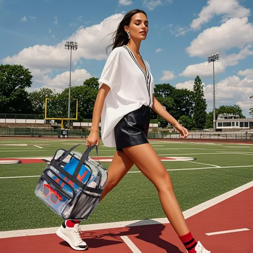 Vista 3 de Paxiland Clear Bag for Stadium Events 12x6x12 Clear Tote Bag Transparent Bag for Sports Concert Travel Work