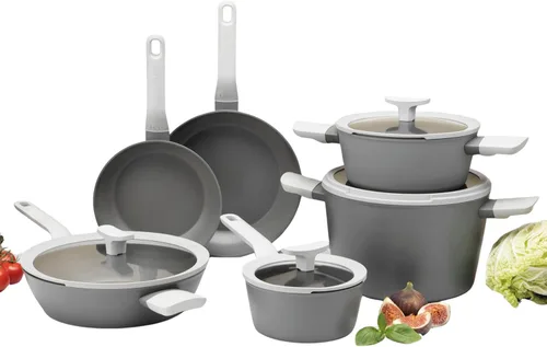 Vista 2 de Berghoff Leo - Juego de utensilios de cocina de cerámica de 10 piezas Gris