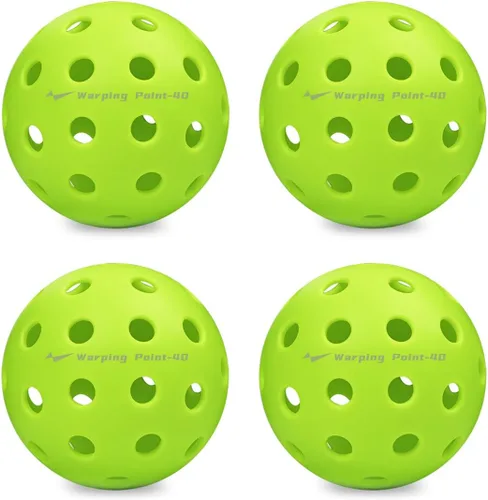 Vista 7 de Pelotas de Pickleball Warping Point 26 Agujeros, 40 Agujeros Paquete de 4, Paquete de 12 Cumplen con las Especificaciones USAPA Bola