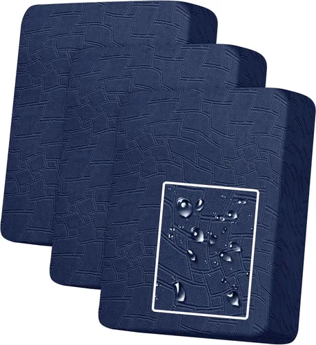 Vista 68 de MAXIJIN Fundas de cojín impermeables para sofá, funda de cojín individual de asiento de silla, fundas elásticas para sofá modular con parte inferior