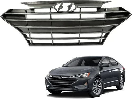 Vista 21 de PIT66 Conjunto de parrilla delantera cromada compatible con Sonata 2011 2012 2013 HY1200154 863503S100