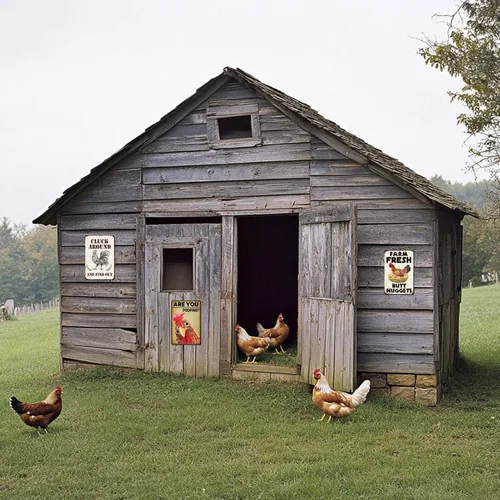 Vista 4 de Letreros divertidos de baño clásicos, carteles de estaño de pollo, ¿estás haciendo caca? Carteles de metal de pollo para decoración del hogar, arte