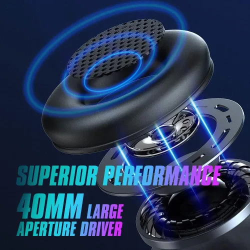 Vista 7 de Auriculares con cable AUX de 0.138 in para juegos con orejas de gato, con luz LED, para adultos y niños, niñas, niños, auriculares estéreo plegables