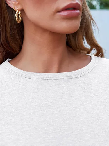 Vista 5 de SUNBS Paquete de 3 camisas de manga larga para mujer, ajuste holgado, ropa de otoño, ropa de moda 2025, camisetas básicas de entrenamiento, trajes