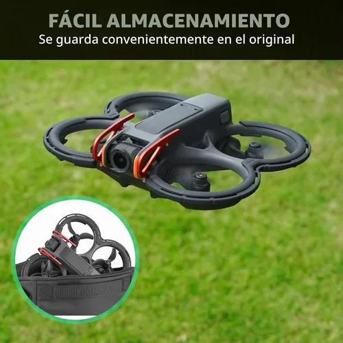 Vista 4 de BRDRC Avata 2 accesorios protectores de parachoques, protector de hélice protector de cardán protector de anillo anticolisión para DJI Avata 2 Fly