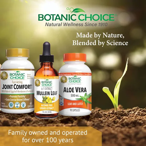 Vista 7 de Botanic Choice Extracto líquido de hoja de gordolobo, sin alcohol, sin gluten, soporte respiratorio tradicional, 1 onza líquida.