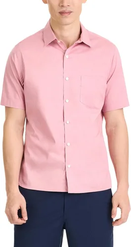 Vista 22 de Van Heusen Camisa de cuadros de manga corta con cuello abotonado para hombre sin arrugas