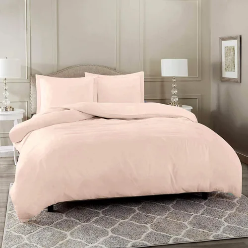 Vista 3 de Juego de cama de 5 piezas, 100% algodón egipcio de 600 hilos, fundas de almohada y sábana bajera con bolsillo extra profundo, ropa de cama suave