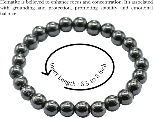 Vista 98 de Amazing Gemstone Pulsera de cristal para mujeres y hombres, pulsera de cristal curativo de protección, pulsera elástica con cuentas de piedras