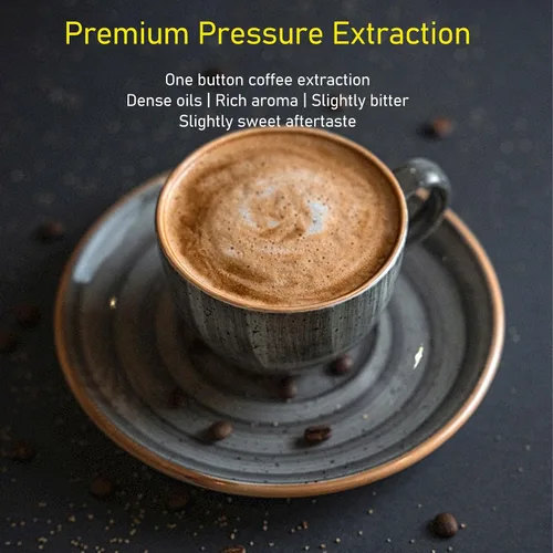 Vista 2 de Jiawu Máquina de café expreso portátil, mini cafetera de mano, cafetera eléctrica recargable, cafetera de viaje compatible con cápsulas K y café