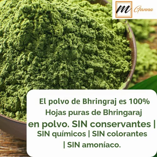 Vista 9 de 100% natural Bhringraj Powder Pure Eclipta Alba para la salud del cabello y la piel 0.22 LBS 3.53 oz