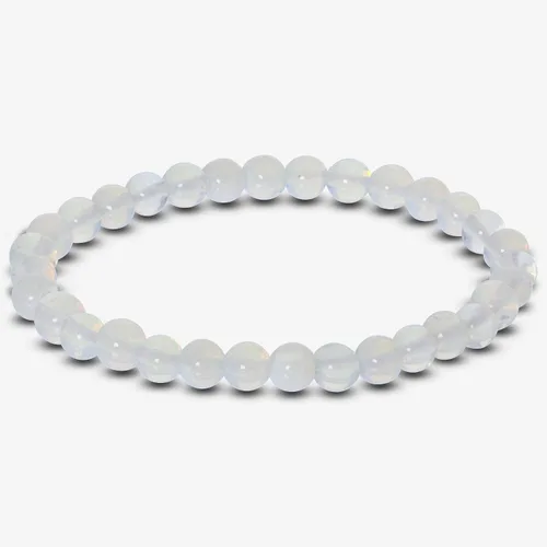 Vista 320 de Gem Avenue Handmade Round Bead Stretch Bracelet Unisex Natural Stone Beaded Jewelry for Men & Women, Elastic Wristband for Daily Wear