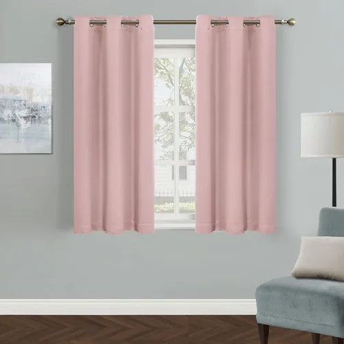 Vista 104 de MYSKY HOME Cortinas Aqua para Armario para Entrada Cortina Opaca para Puerta para Sala de Estar Cortina Oscurecedora de Habitación con Ojales