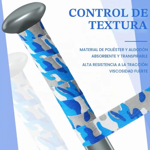 Vista 3 de Sosation 12 rollos de cinta de agarre para bate, cómoda y suave, totalmente adhesiva, para béisbol, sóftbol, precortada, cinta de agarre de bateo