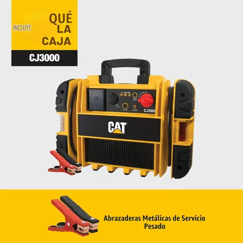 Vista 3 de Amps instantánea con Interruptor integrado de alimentación Cat CJ3000 Professional Jump Starter: 2000 Pico/1000